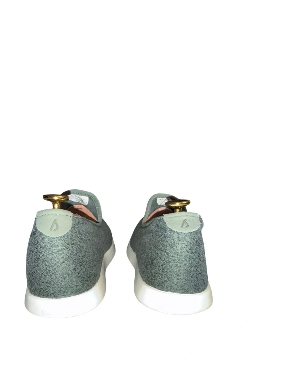 allbirds Wool Slip-On Sneakers in Heather Gray and Cream